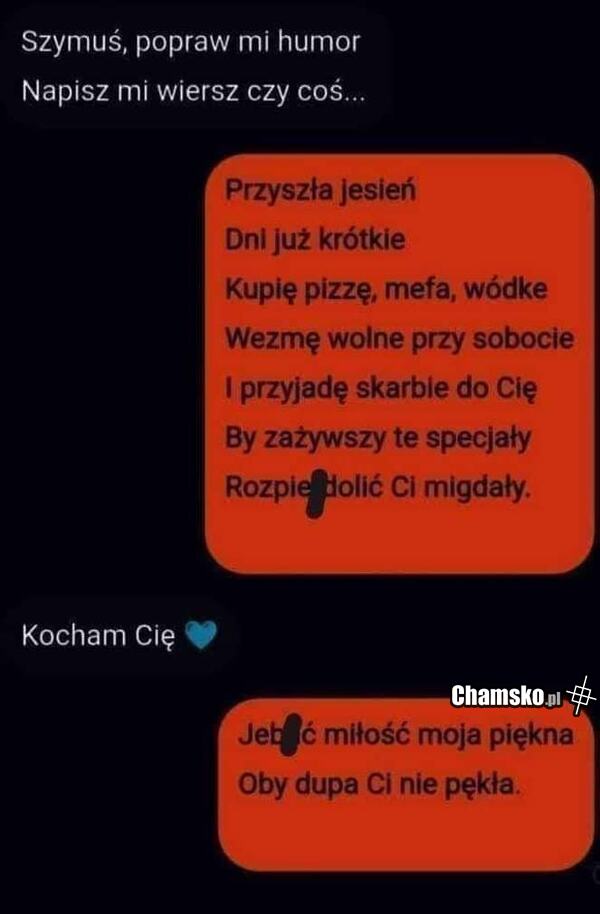 Wierszyk na poprawę humoru
