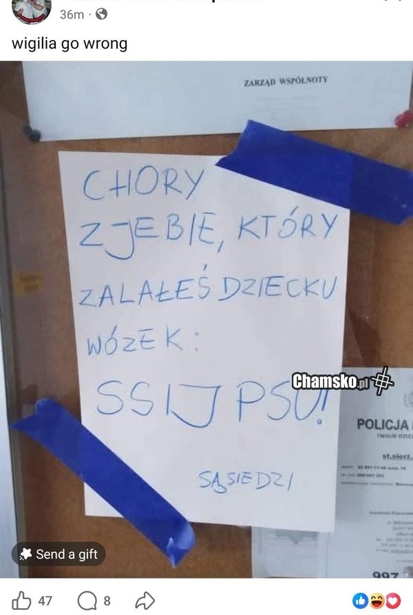 Zaszczany wózek