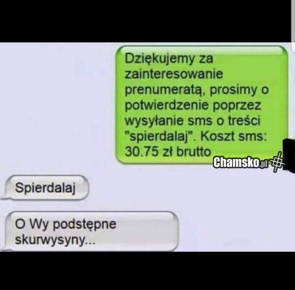 Potwierdzenie subskrypcji