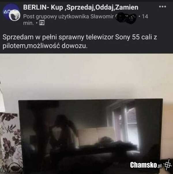 Ktoś chce telewizor?