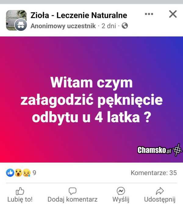 Teudne pytanie, w sam raz na grupki na fejsie
