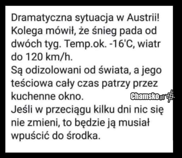 Dramatyczna sytuacja