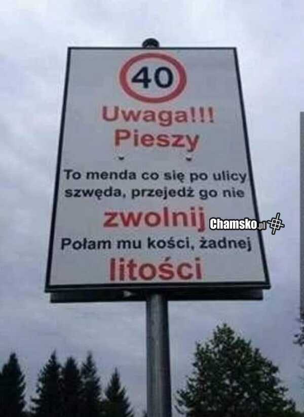 Uwaga, pieszy