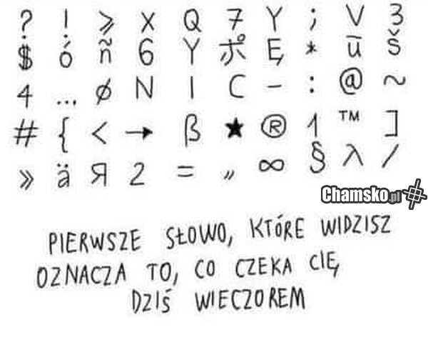 Co Cie czeka wieczorem?