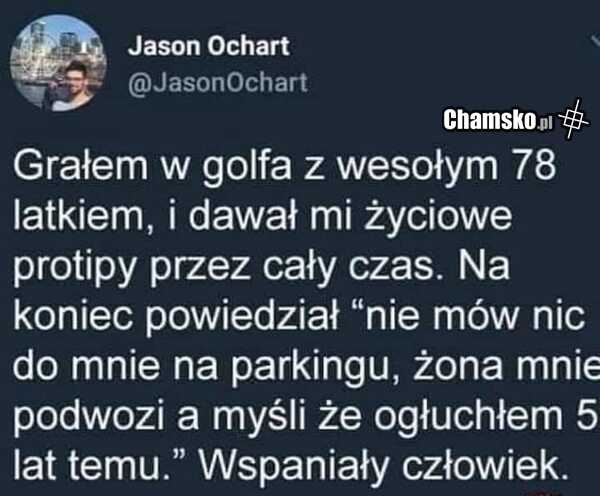 Wesoły staruszek