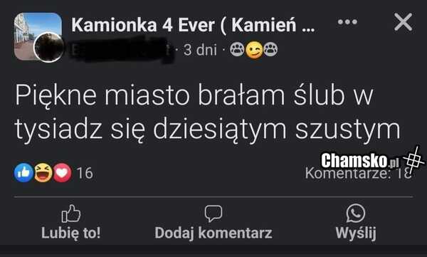 Piękny to musiał być ślub