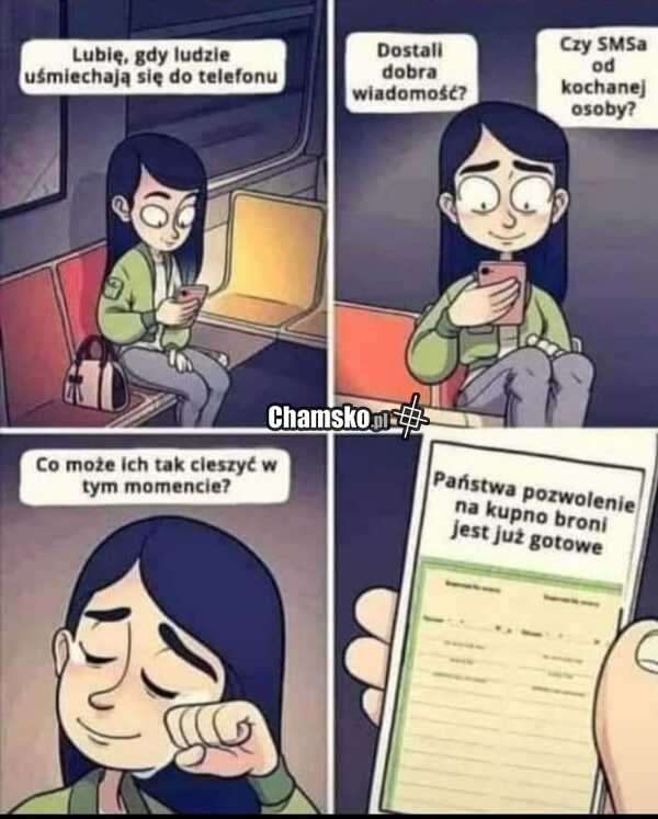 Uśmiechanie do telefonu