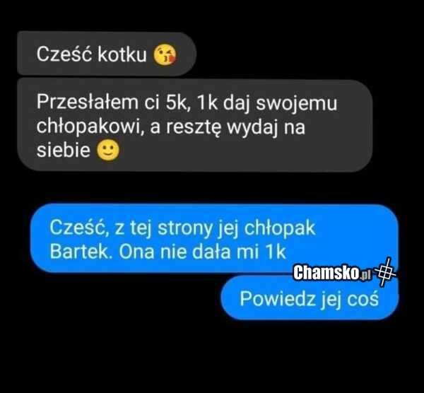 Tysiak dla chłopaka