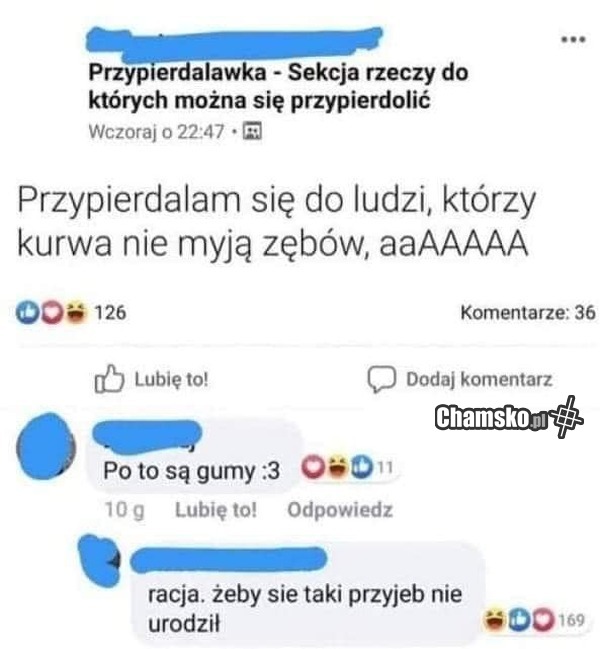 Ludzie którzy nie myją zębów