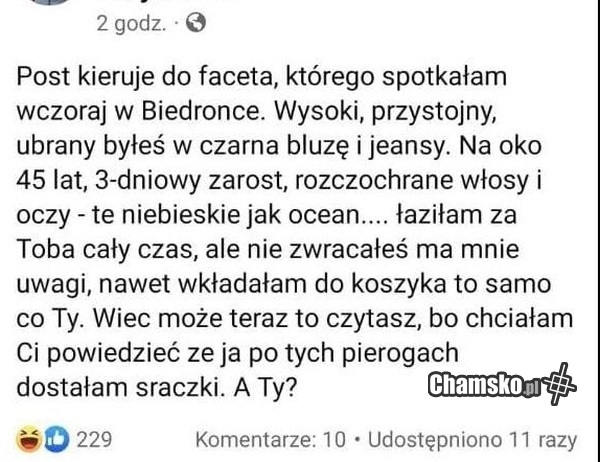 Pryzstojny facet w biedronce