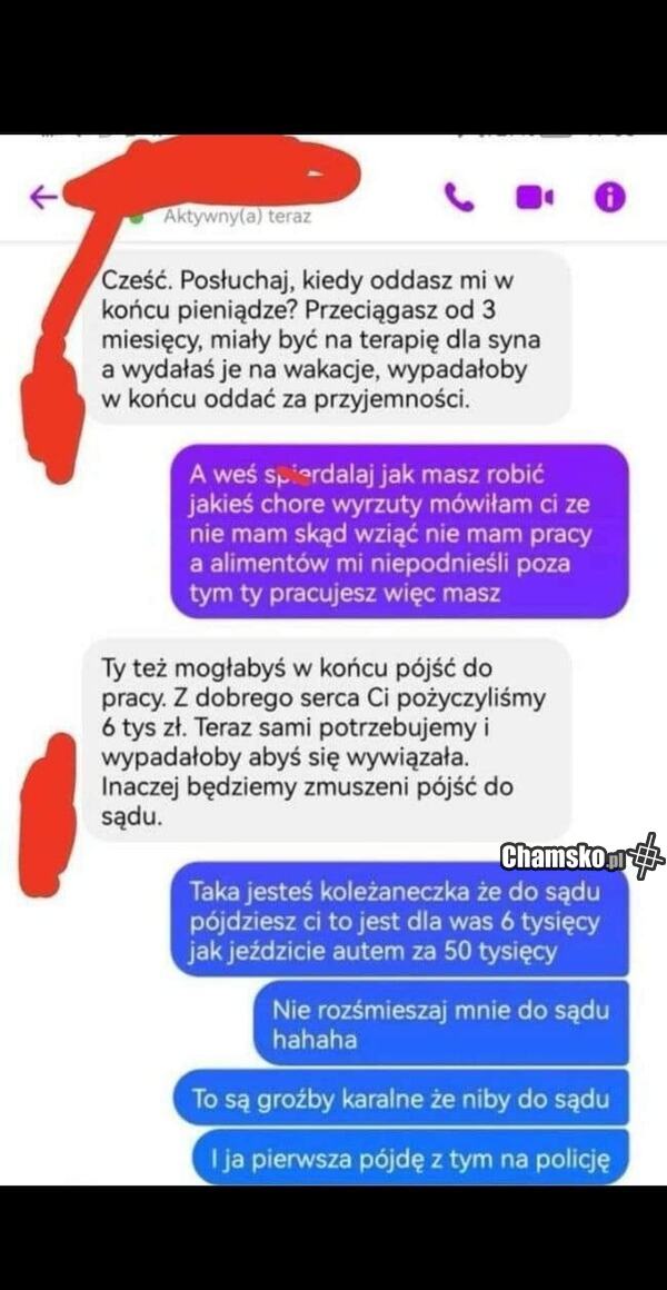 Patologiczne groźby