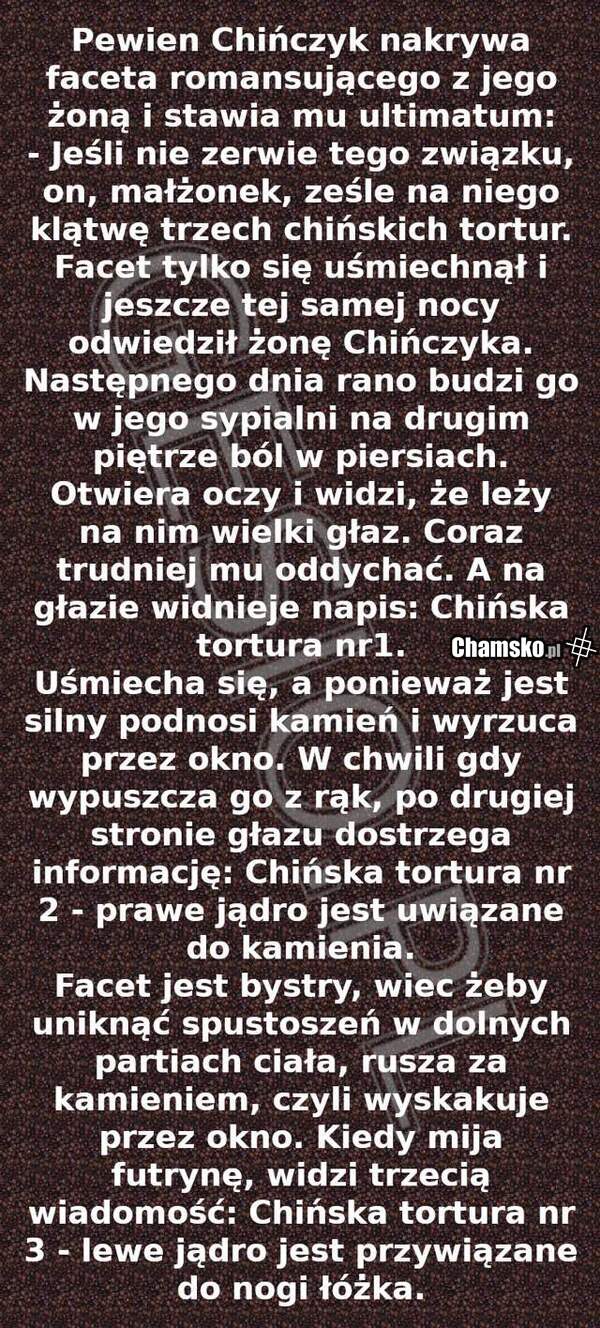 3 chińskie tortury