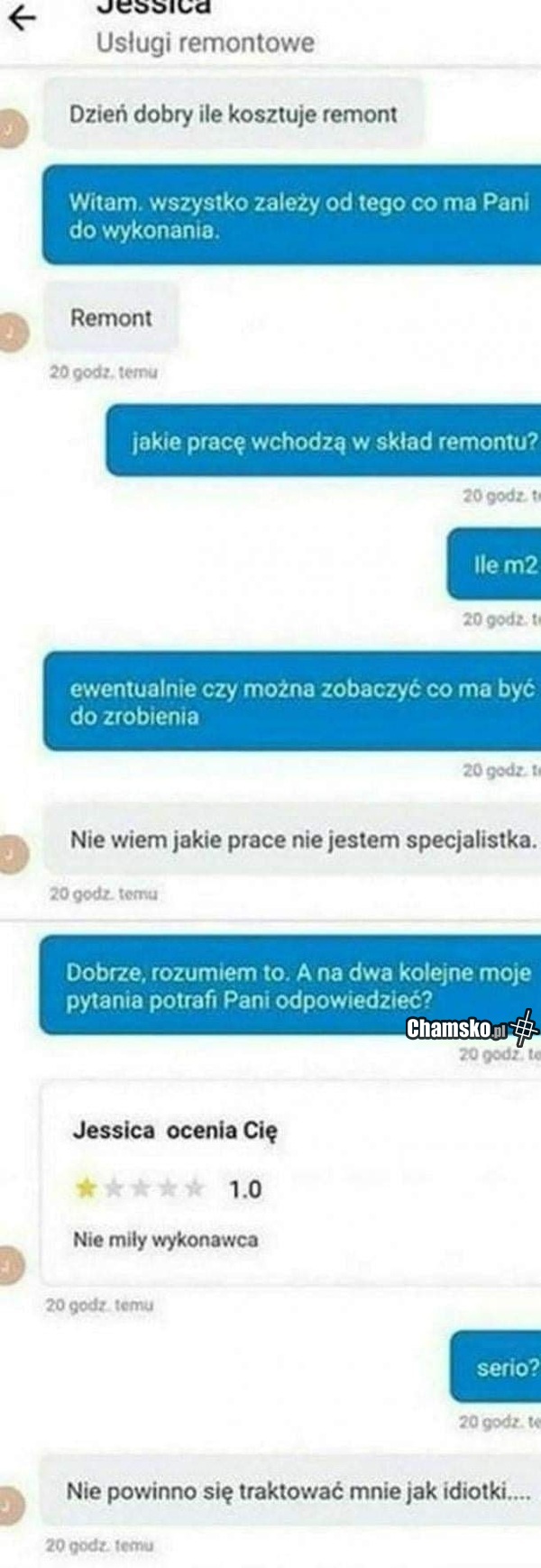 Cham budowlaniec