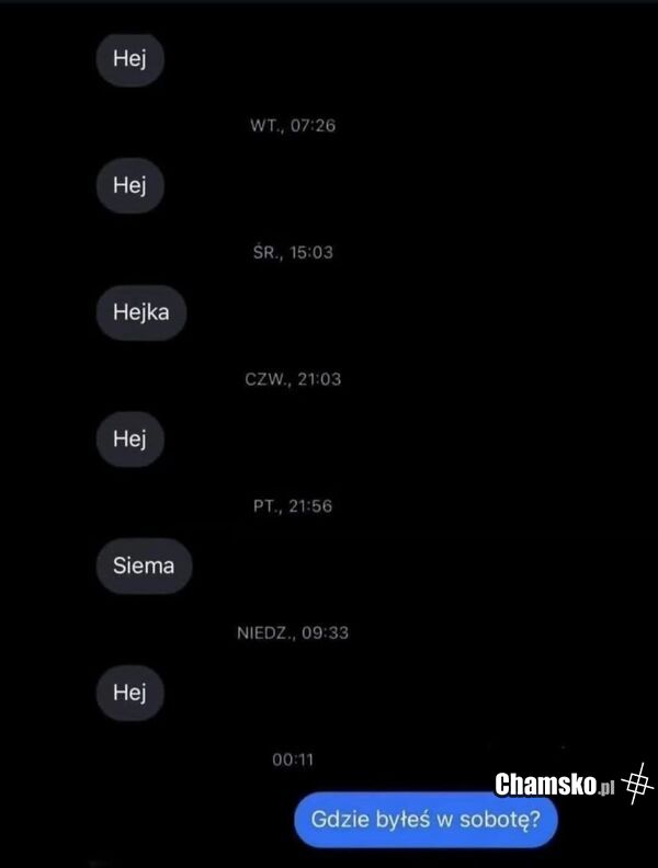 Gdzie byłeś?