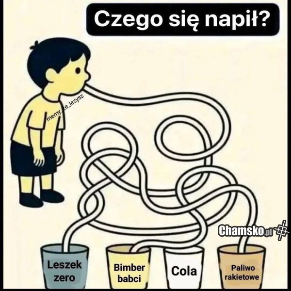 Co wypiło dziecko?