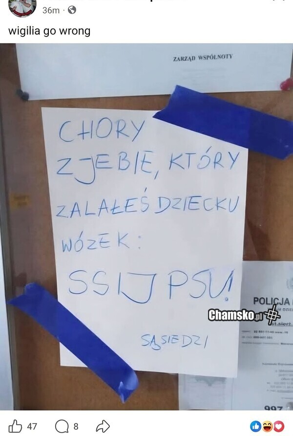 Kto sikał do wózka?