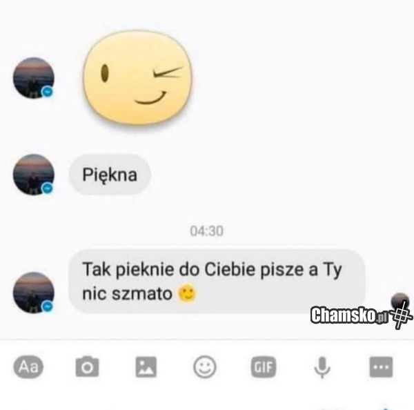 Tak pięknie pisze...