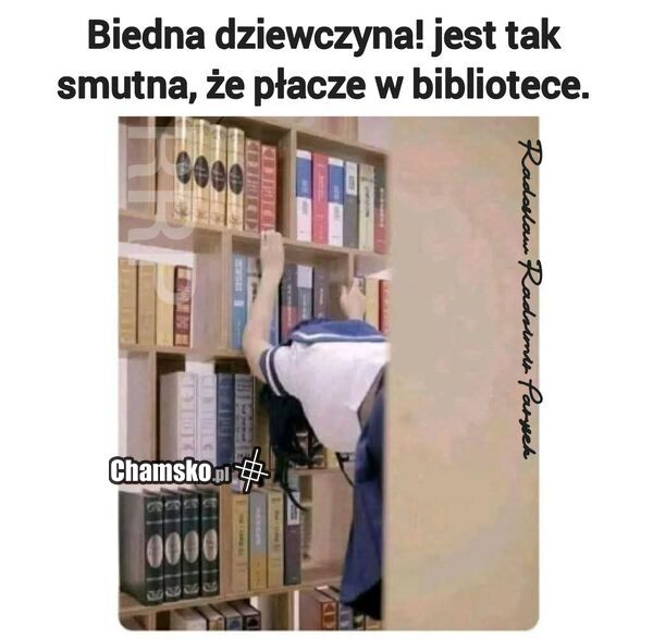 Płakanie w bibliotece