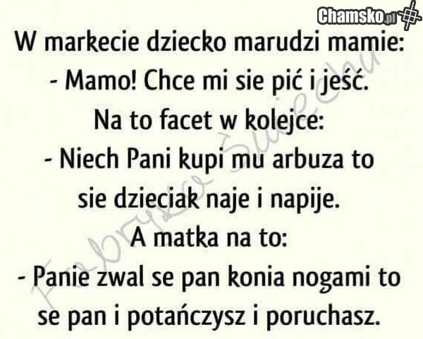 W markecie.