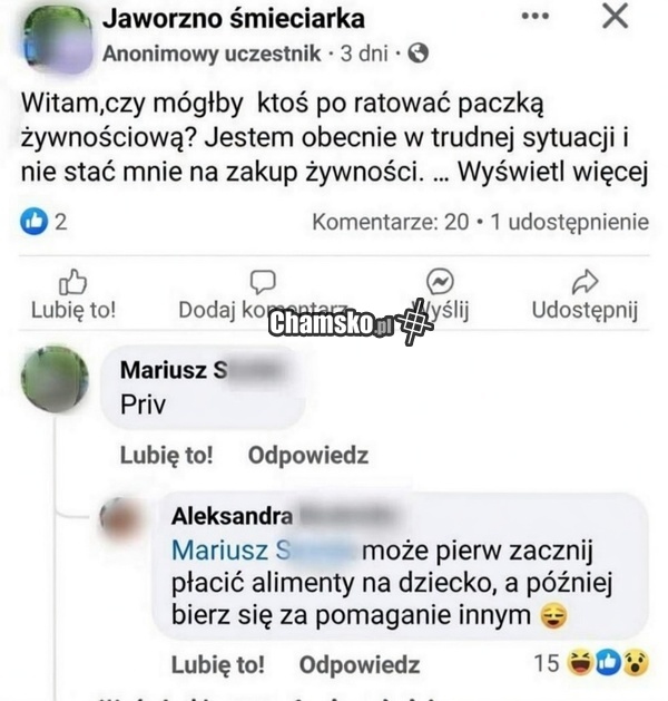 Paczka żywnościowa