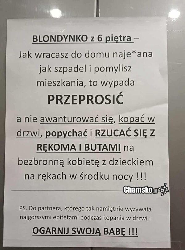 Pijana blondynka