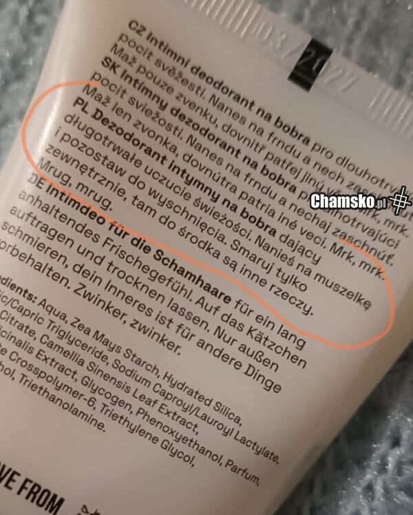 Dezodorant dla bobra
