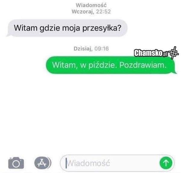 Pytanie do kuriera