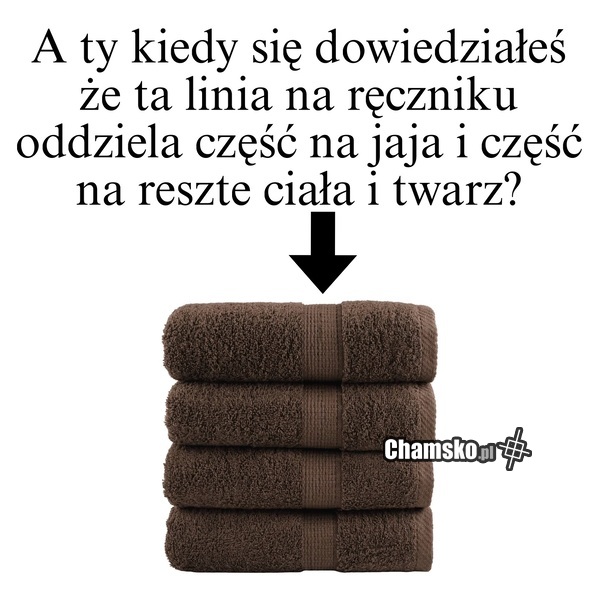 Linia na ręczniku