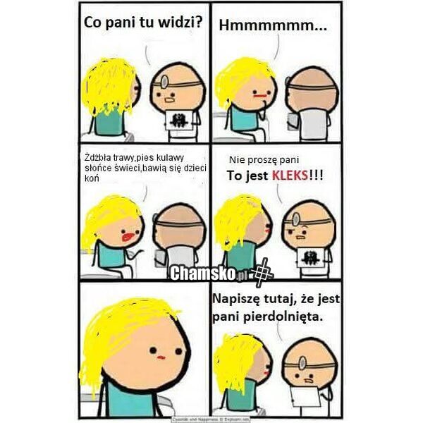 Co pani widzi?