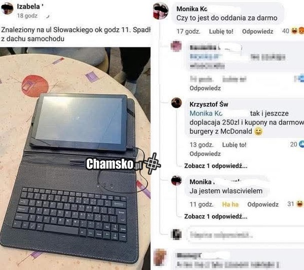 Właścicielka szybko się znalazła