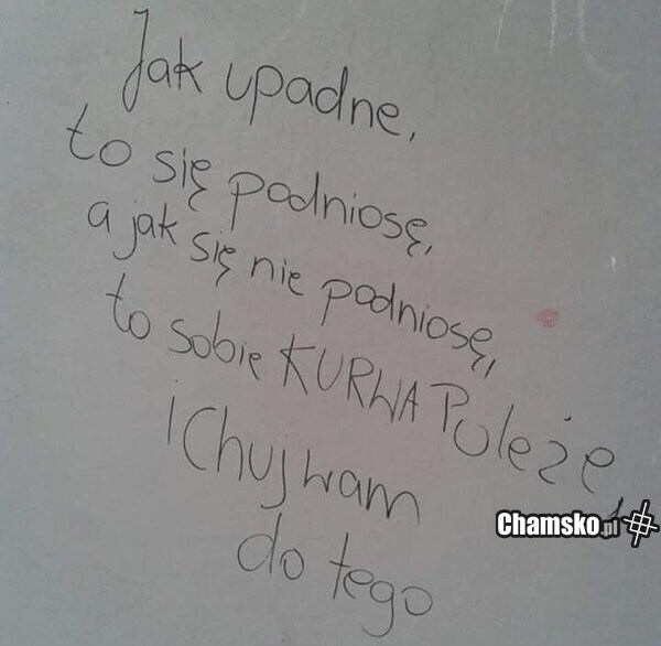 Jak upadnę