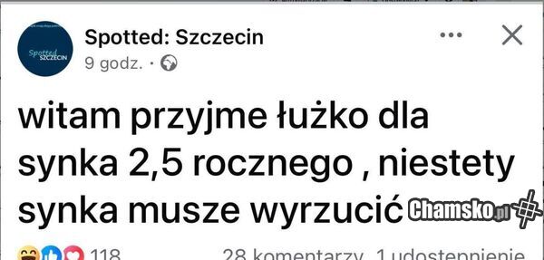 Syn na śmietnik