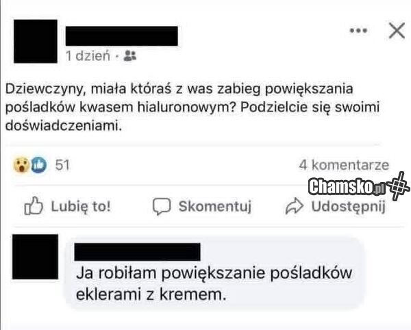 Zabieg powiększania pośladków