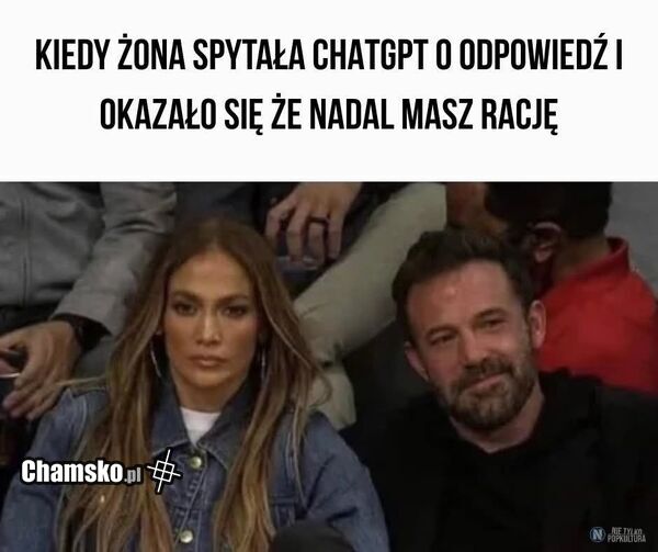 Żona znowu nie miała racji