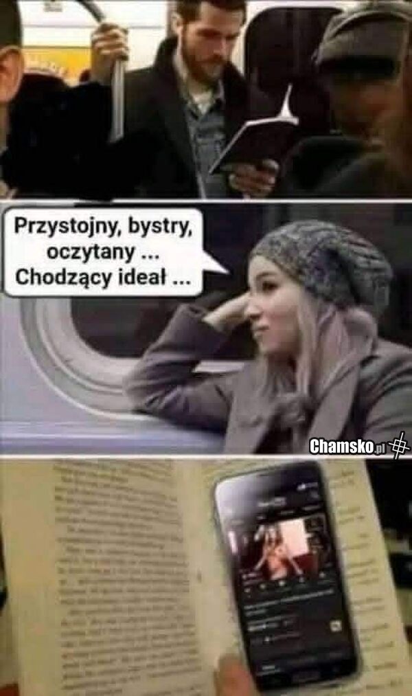 Czytający facet