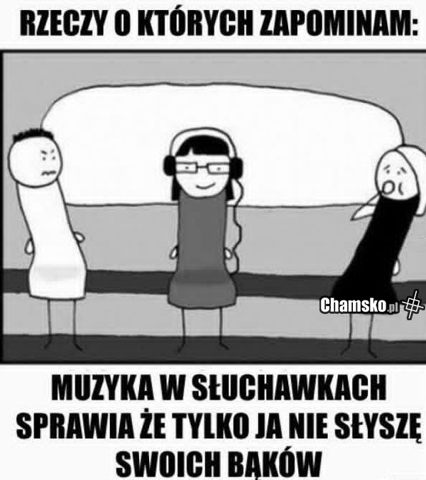 Słuchanie muzy w słuchawkach