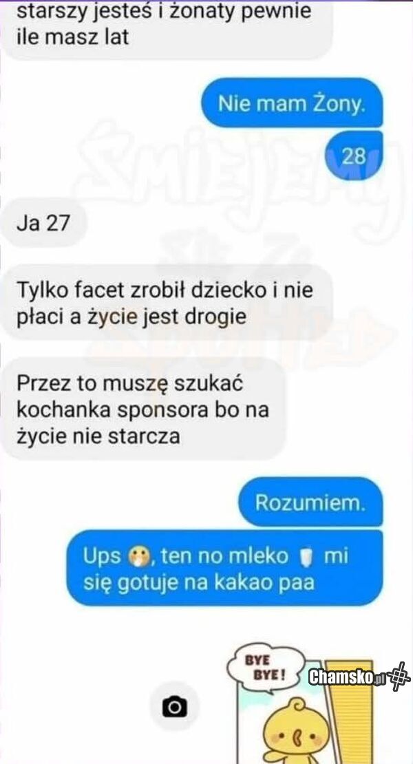 Pewnie się odezwie za jakiś czas