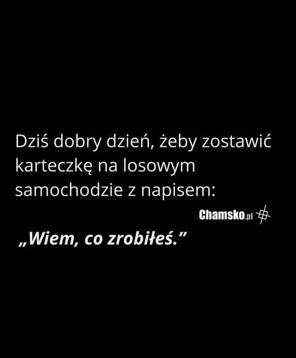 Karteczka za wycieraczką