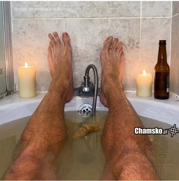 Wieczorny relax w wannie