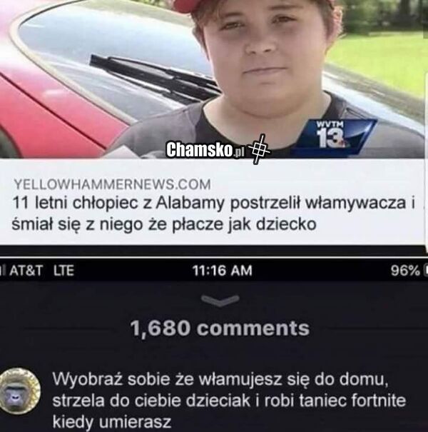 Postrzelenie włamywacza