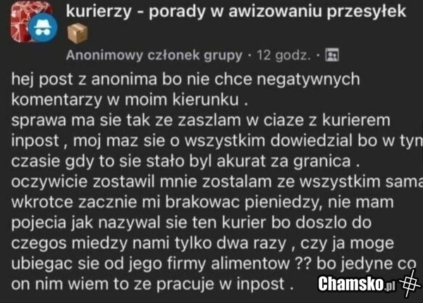 Alimenty od inpostu