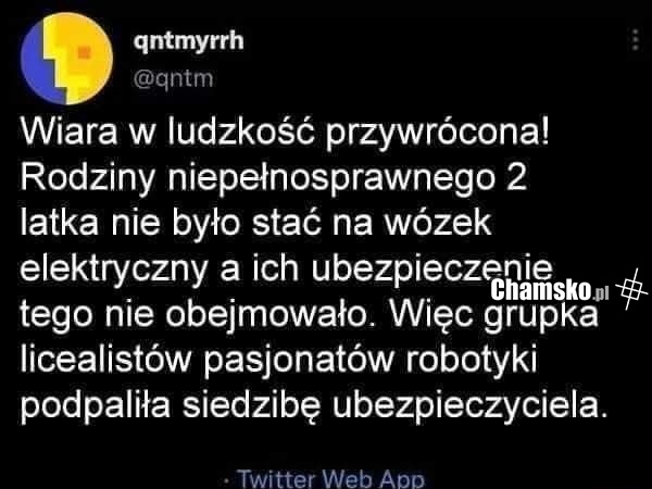 Wiara w ludzkość przywrócona