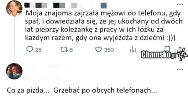 Gdy zerkniesz w telefon