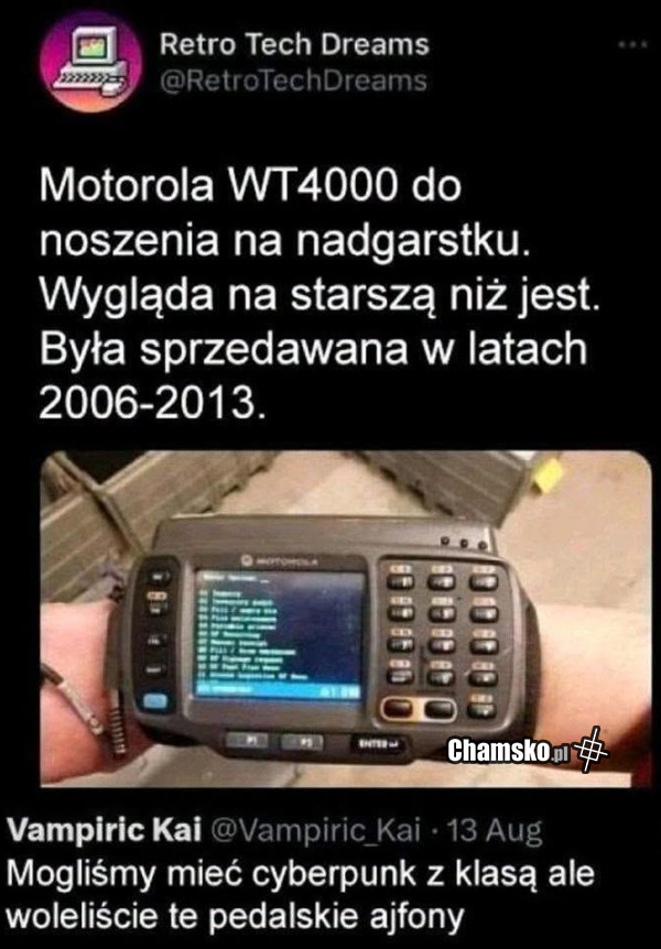 Motorolka na rękę