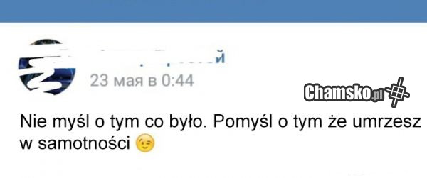 Nie myśl o