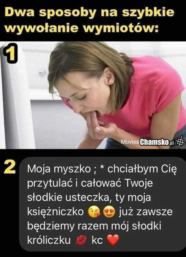 Sposoby na rzyganie