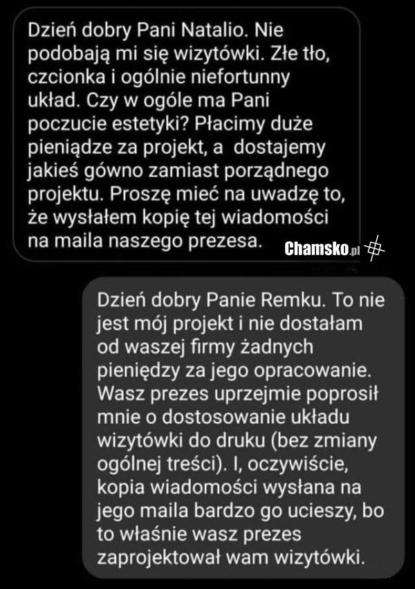 Projekt wizytówek