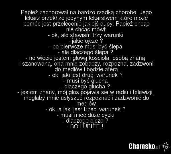 Choroba papieża