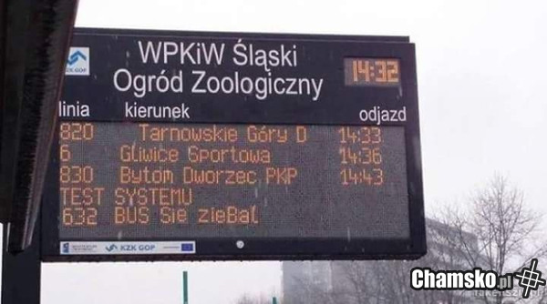 Autobus sie popsuł