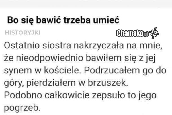 Zabawa w kościele